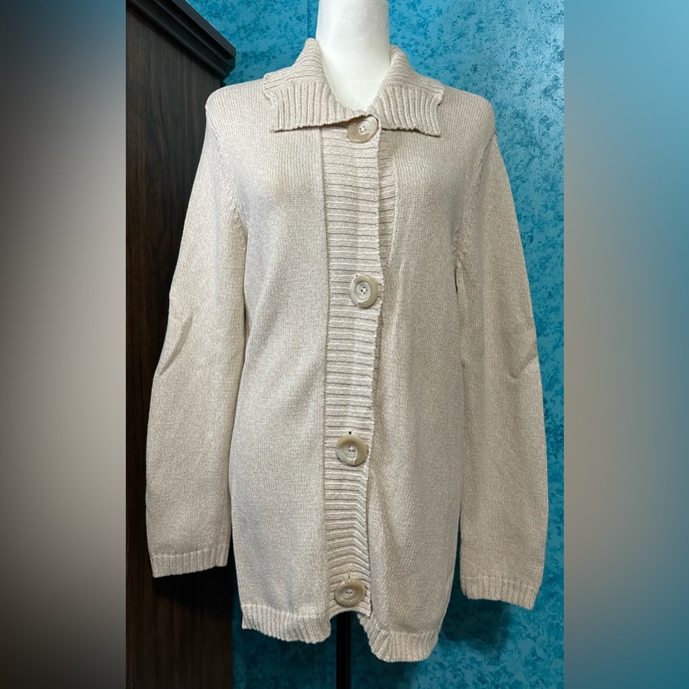 First Issue by Liz Claiborne Cream Cardigan